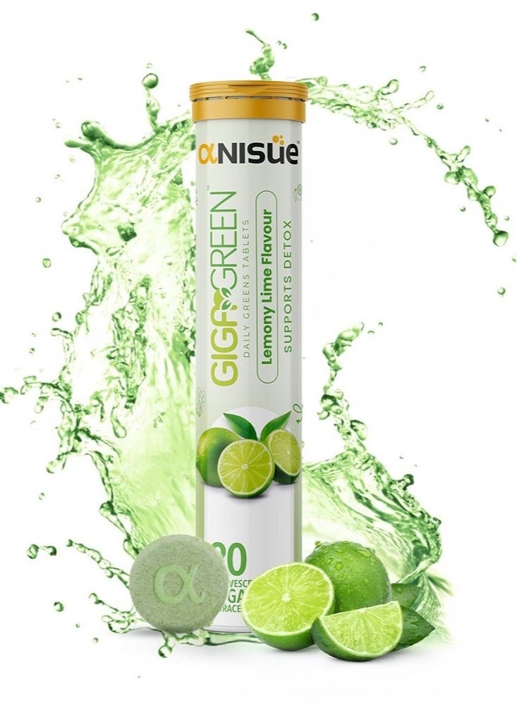 Anisue ANISUE GIGA GREEN - LEMONY LIME EFFER TAB 20S 