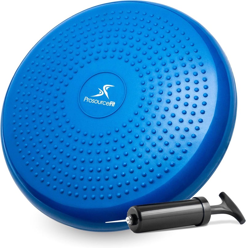 ProsourceFit Core Balance Disc Trainer, 14” Diameter with Pump for Improving Posture, Fitness, Stability - Image 1