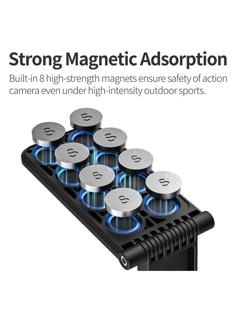 Insta360 X4 Magnetic Bracket Compatible with Insta360 Camera, Magnetic Steering Bracket with 1/4 Screw, Bracket for Insta360 X4/X3/X/GO 3/GO 2/DJI Pocket 3 - Image 2