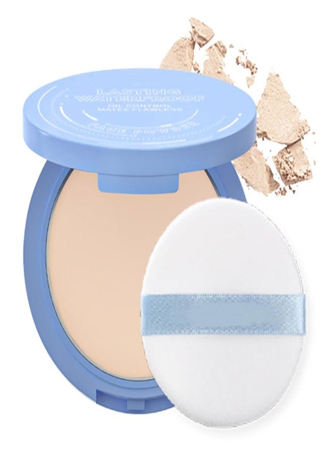Mallofusa Matte Face Makeup Loose Powder Fine Silk Texture Honey Powder Fixed Makeup Powder Soft Light Water Proofing (#1) Ivory - Image 1