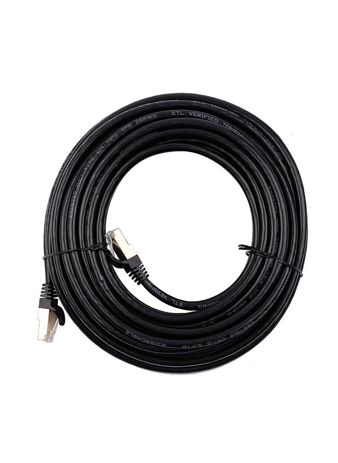 Generic - CAT8 Network Cable 40Gbps 2000MHz Ethernet Cable with Multi-layer Shielding 26AWG Pure Copper Core Gold-plated Interface 15M - Image 1