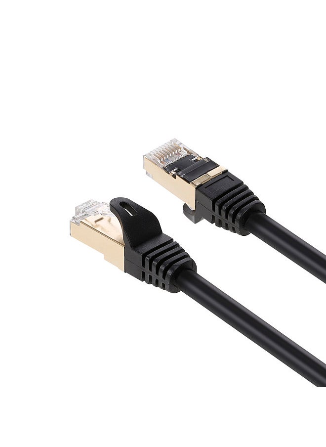 Generic - CAT8 Network Cable 40Gbps 2000MHz Ethernet Cable with Multi-layer Shielding 26AWG Pure Copper Core Gold-plated Interface 15M - Image 1