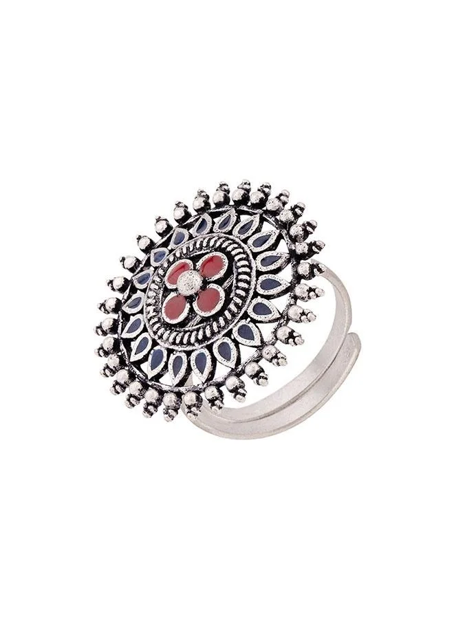 VOYLLA Mandala Floral Finger Ring