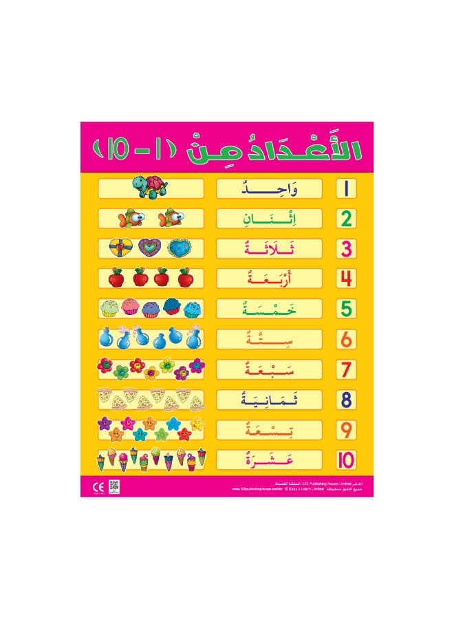123 ببلشينج هاوس الأعداد (6 لوحات تعليمية) - مجموعة لوحات تعليمية باللغة العربية - Image 5