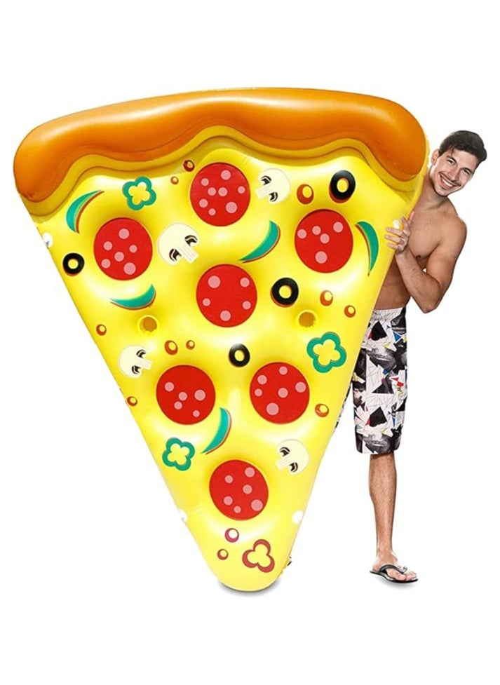 HEXAR - Inflatable Pool Float Water Floating Hammock Swimming Pool Beach Floats Swimming Party Toy Summer Pool Raft Big Swimming Floating Bed/Air Mattress Swimming Float - PIZZA - Image 1