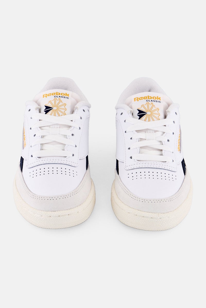Reebok Kids Boys Club C Revenge Lace Up Tennis Shoes, White  - Image 2