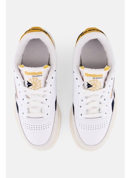 Reebok Kids Boys Club C Revenge Lace Up Tennis Shoes, White  - Image 3
