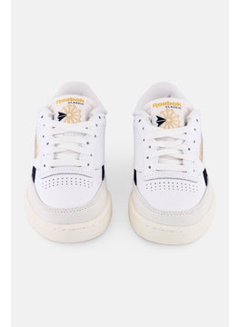 Reebok Kids Boys Club C Revenge Lace Up Tennis Shoes, White  - Image 2