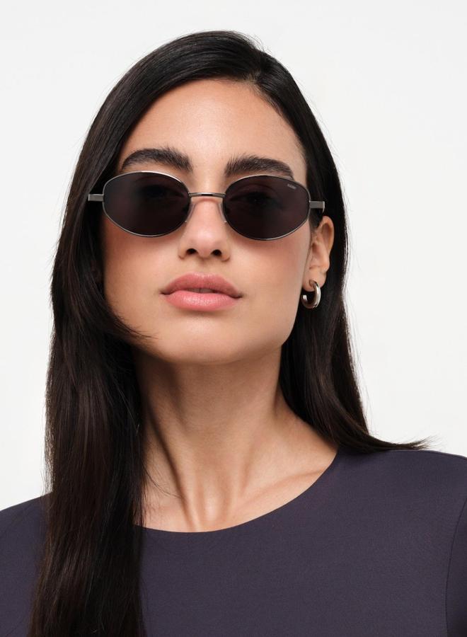 بلاك أوت نظارات شمسية بيضاوية متوهجة للجنسين - Image 4