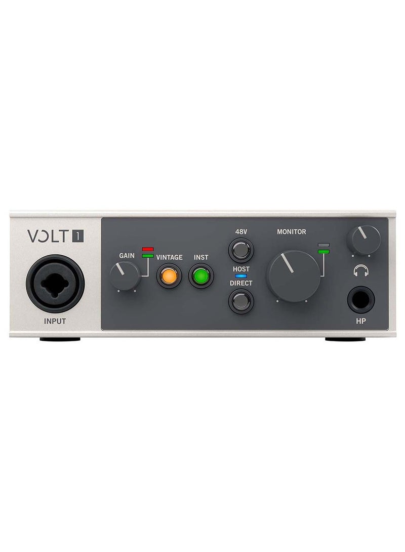 Universal Audio 1-in/2-out USB-C Audio Interface with 1 Preamp, 24-bit/192kHz AD/DA, MIDI I/O, and Software Bundle - Mac/PC/iOS - Image 2