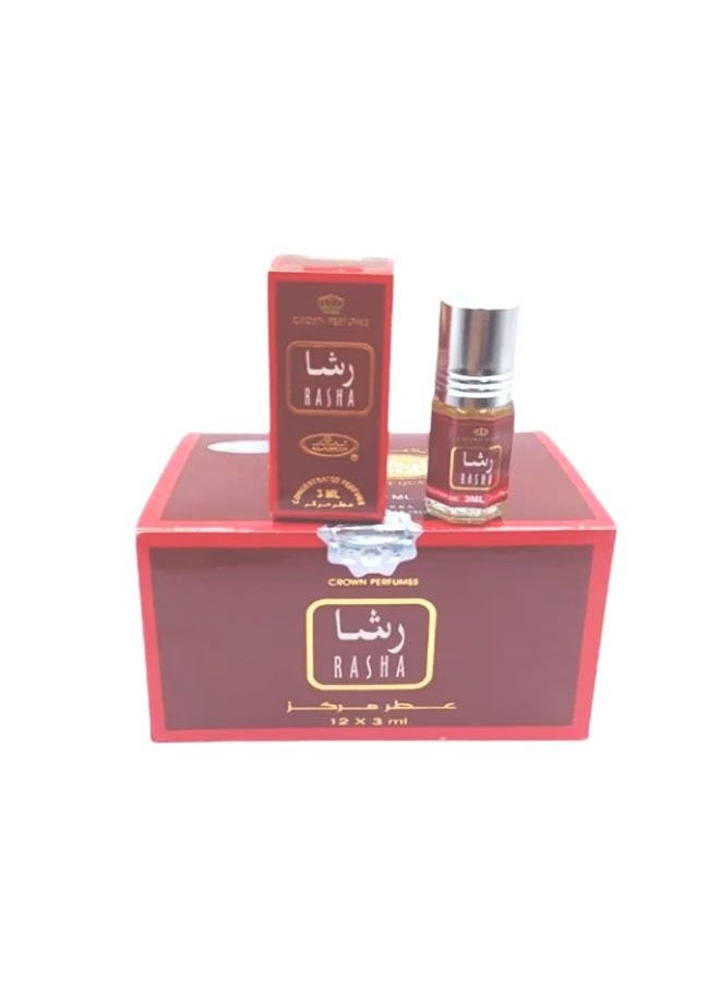 عطر رشاء  بدون اظافة كحول  3 مل 12 قطعة