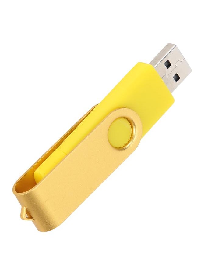 Thoraya - CW10040 Candy USB Flash Drive MicroUSB+USB 2.0 Drive Memory Stick OTG Flash Drive U Disk Yellow 128GB - Image 1