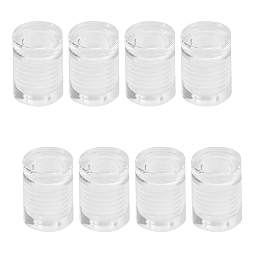 Antrader 8Pcs Clear Standoffs, 1/2" x 1/2" Acrylic Standoff Screws, Wall Sign Standoff Mounting Hardware,Advertising Glass Standoff Nail - Image 1