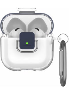 Secure Lock Clear Case Compatible With Airpods 4 Wireless Earbuds 2024 Tpu Protective Cover With Keychain