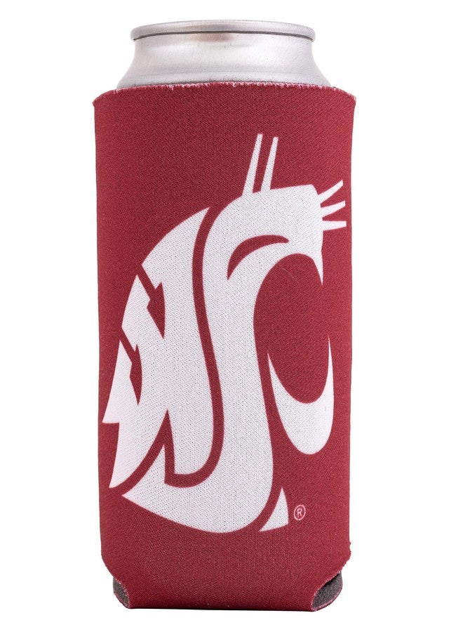 ديزرت كاكتوس حافظة علب مشروبات من ديزرت كاكتوس، جامعة ولاية واشنطن، WSU Cougars، مبرد مشروبات Cougs، عبوة واحدة من الفوم، حامل علب سعة 12 أونصة، جانب واحد (التصميم أ) - Image 1