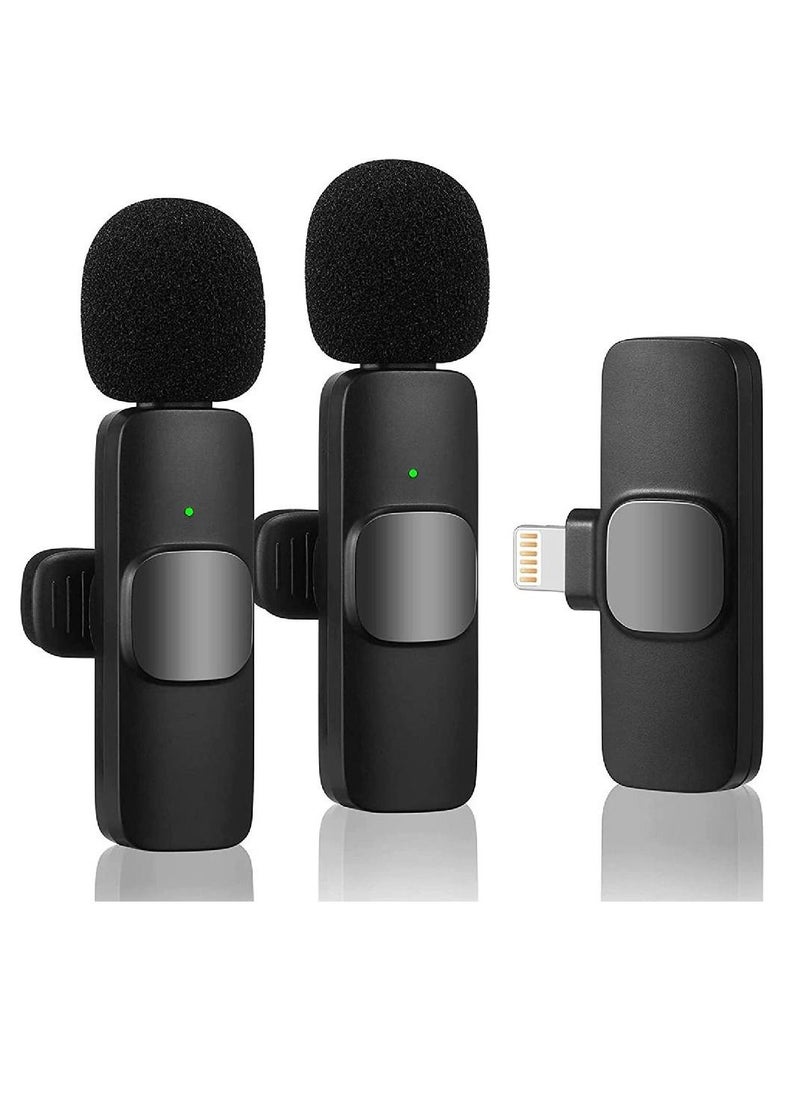 GENNEXT - Wireless Lavalier Microphone for iPhone iPad, Plug-Play Wireless Mic for Recording, Live Stream, YouTube, TikTok, Facebook, Noise Reduction Auto-Sync - Image 1