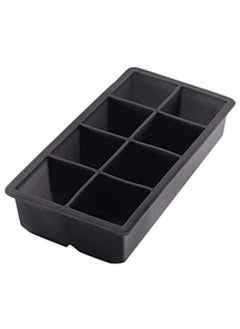 8 Big Cube Giant Jumbo Large Silicone Ice Cube Square Tray Mold Mould Black