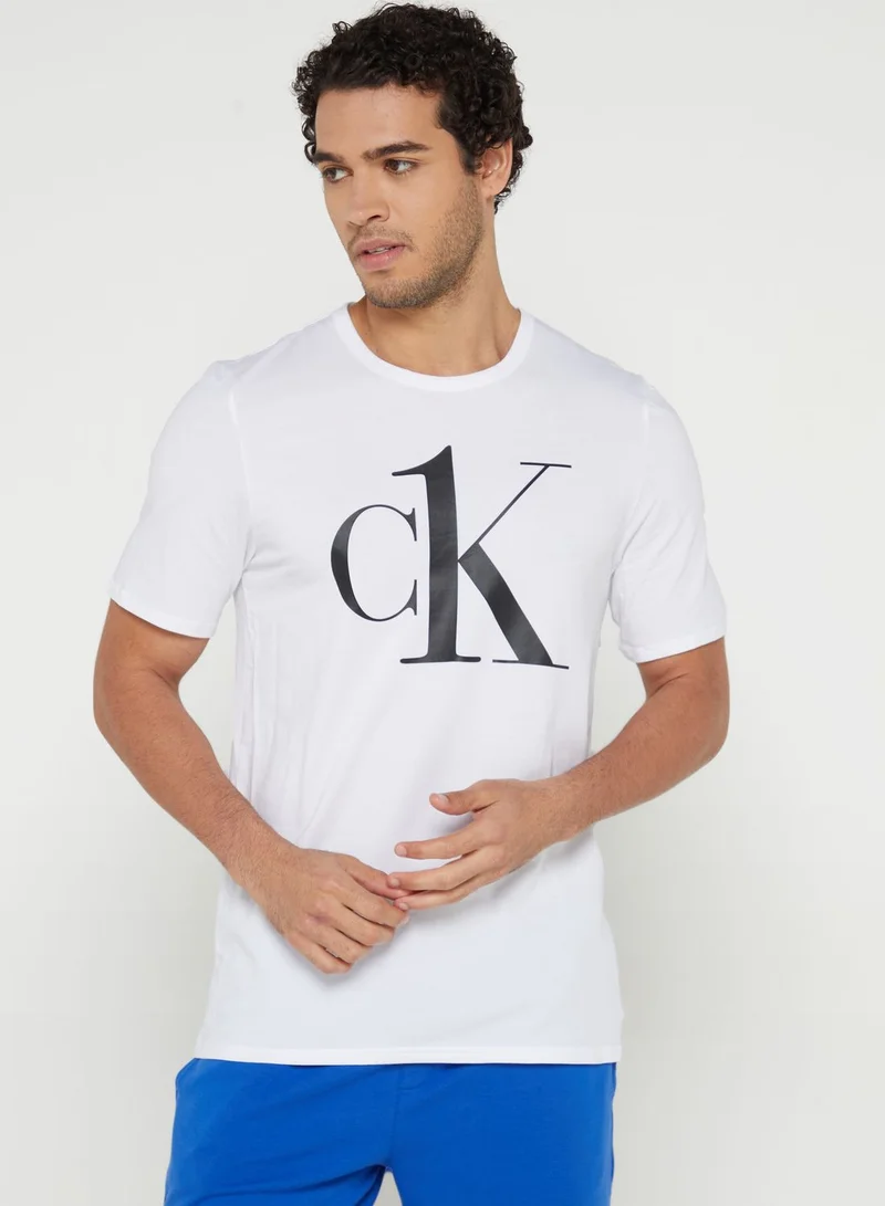 CALVIN KLEIN Logo Crew Neck T-Shirt