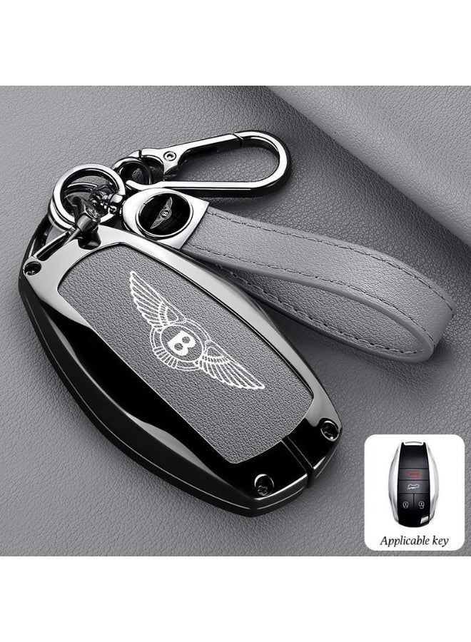 غطاء مفتاح السيارة الفاخر، مناسب لغطاء مفتاح بنتلي فاينينج سبور، بنتايغا، PHEV، بنتلي مولسان، بنتلي كونتيننتال جي تي غطاء مفتاح السيارة الفاخر