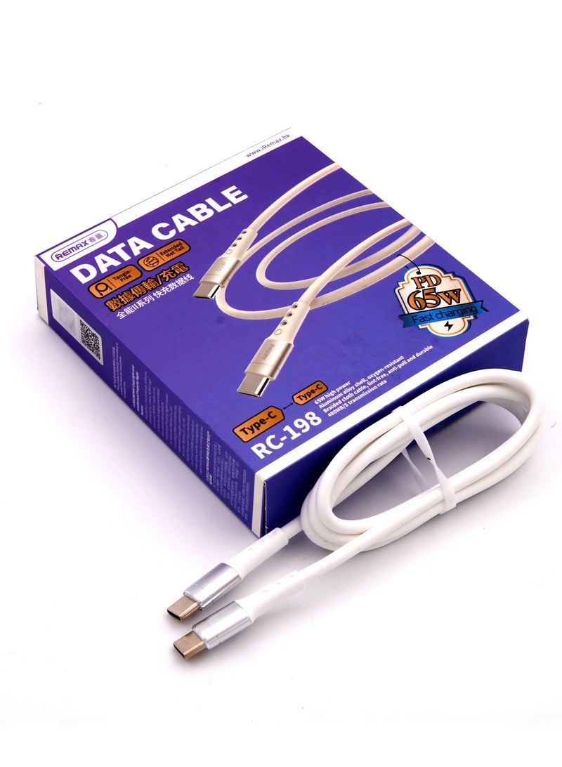 ريماكس كابل بيانات ريماكس RC-198 من النوع C، شحن سريع 65 وات - Image 4