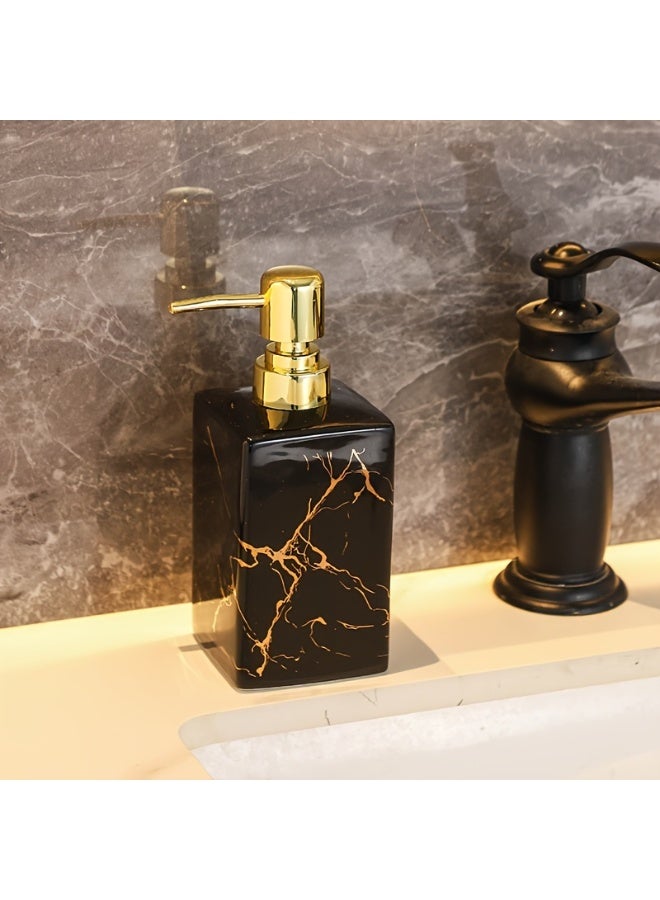 FUKE 360ml Soap Dispenser Elegant Refillable Perfect for Hotel & Bathroom Decor - Image 1