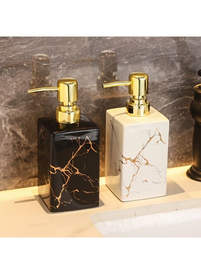 FUKE 360ml Soap Dispenser Elegant Refillable Perfect for Hotel & Bathroom Decor - Image 2