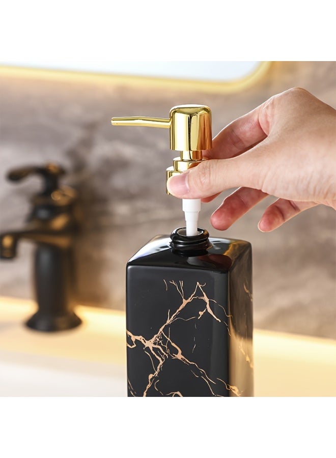 FUKE 360ml Soap Dispenser Elegant Refillable Perfect for Hotel & Bathroom Decor - Image 5
