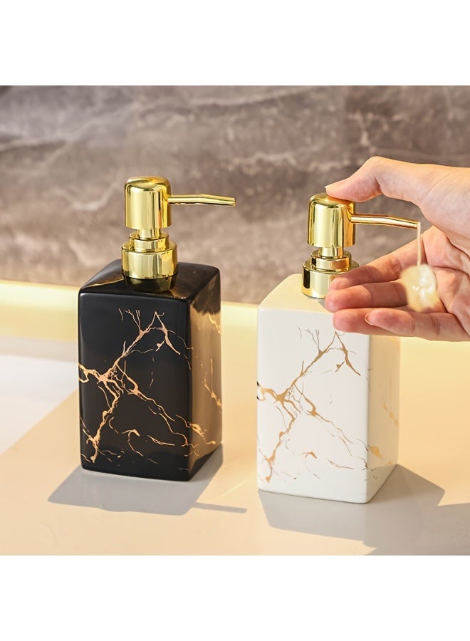FUKE 360ml Soap Dispenser Elegant Refillable Perfect for Hotel & Bathroom Decor - Image 4