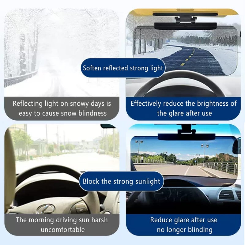 Aokdom HD Visor Sunshade Extender for Car,72.5% Strong-Light Blocking Rate - Anti-Glare Car Visor Protect from Sun Glare, Snow Blindness and UV Rays (1Pcs) - Image 4