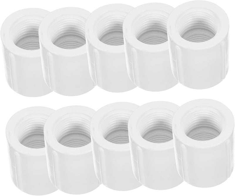 20Pcs White PVC Pipe Fittings Connectors For Plumbing And Garden Hose - Image 1