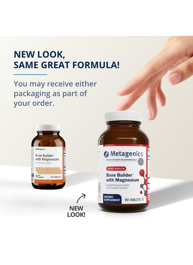 Metagenics - Metagenics Bone Builder with Magnesium - Bone Support Supplement* - Comprehensive Mineral Support* - with Calcium, Vitamin D & Magnesium - Non-GMO - Gluten-Free - 90 Tablets - Image 1