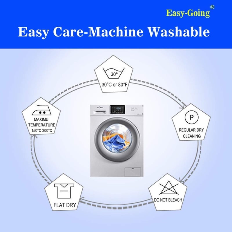 إيزي-جوينج غطاء أريكة 4 مقاعد قابل للعكس من Easy-Going، غطاء أريكة مقاوم للماء مع عصي رغوية وأحزمة مرنة، حماية للأثاث للحيوانات الأليفة والأطفال والكلاب والقطط (كبير جداً، أسود/بيج) - Image 5