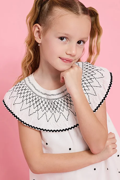 R&B Polka Dots Sleeveless A-Line Dress