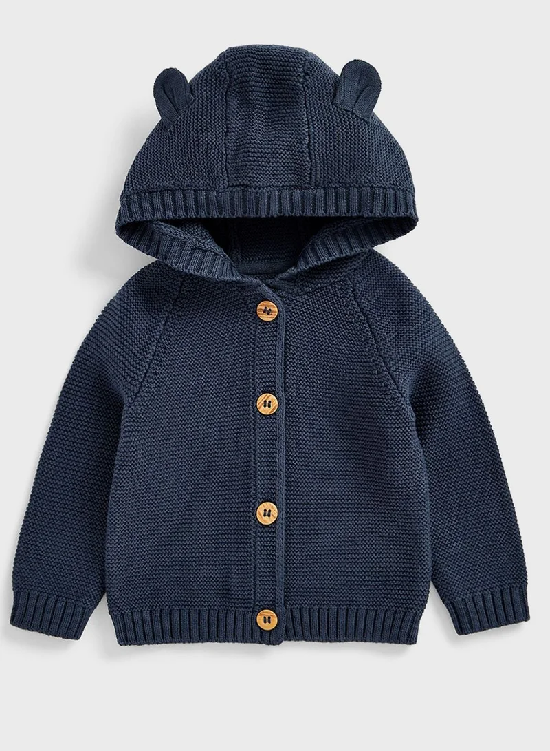 mothercare Navy Knitted Cotton Cardigan