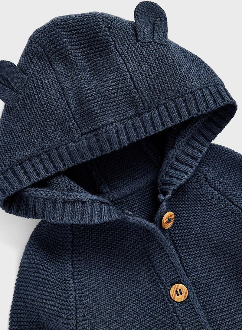 mothercare Navy Knitted Cotton Cardigan