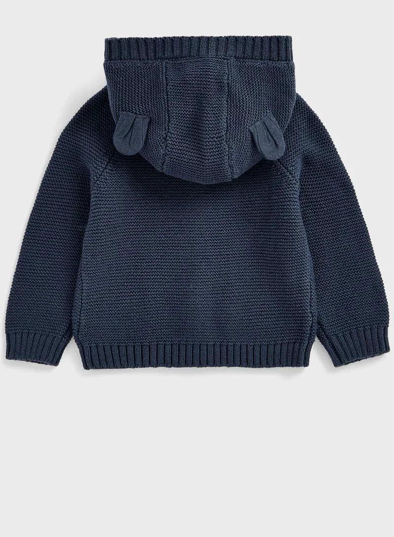 mothercare Navy Knitted Cotton Cardigan