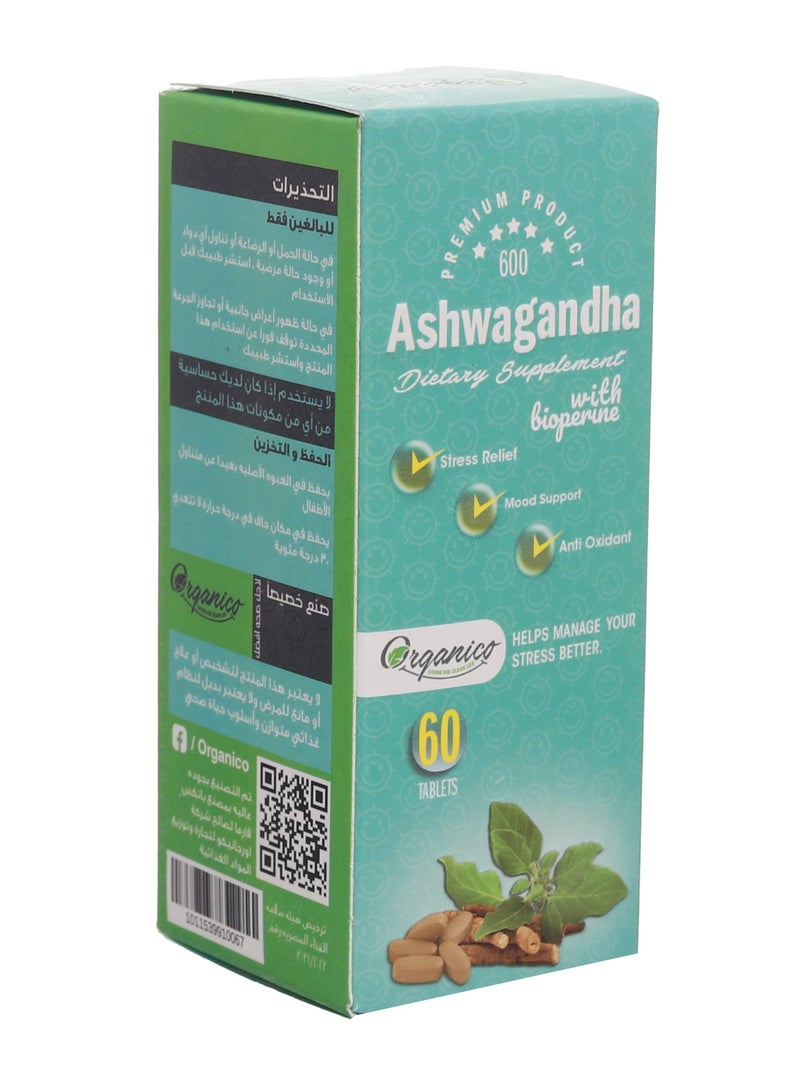 Organico 60 tablet Ashwagandha 600 Mg  - Image 5