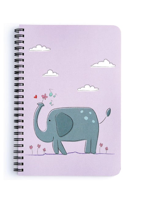 A5 Size Spiral Plain Notebook 144 Pages 100gsm Thickness