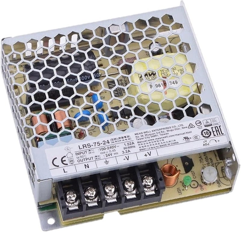 LRS 75 24 Power Supply 24V 3 2A 75W Single Output High Efficiency Industrial Automation - Image 3