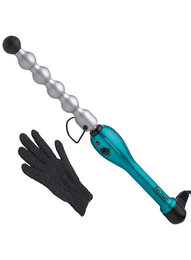 BED HEAD Rock N Roller Clamp Free 2-in-1 Curling Wand | Round Barrel for Tousled Waves - Image 1