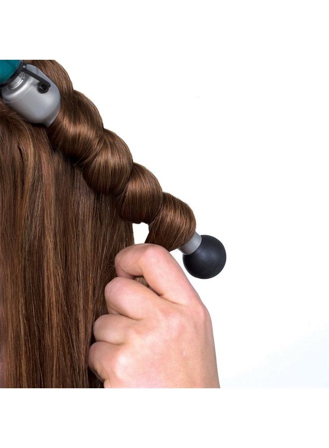 BED HEAD Rock N Roller Clamp Free 2-in-1 Curling Wand | Round Barrel for Tousled Waves - Image 3