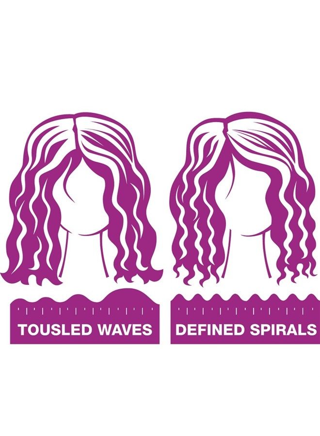 BED HEAD Rock N Roller Clamp Free 2-in-1 Curling Wand | Round Barrel for Tousled Waves - Image 2