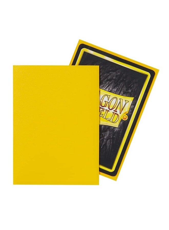 دراجون شيلد درع التنين | حجم قياسي بطاقة الأكمام غير اللامعة | 100 قيراط - أكمام TCG ممتازة ناعمة وصلبة | متوافق مع Pokemon و Flesh & Blood و One Piece & Magic The Gathering | أصفر - غير لامع - Image 4