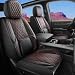 DuDuWang Car Seat Cover Custom Fit for Ford F150 20092025 Faux Leather Seat Cover Set Compatible with Crew Quad Regular Cab Pickup Truck Cushions Black Redline Front Seat - Image 2