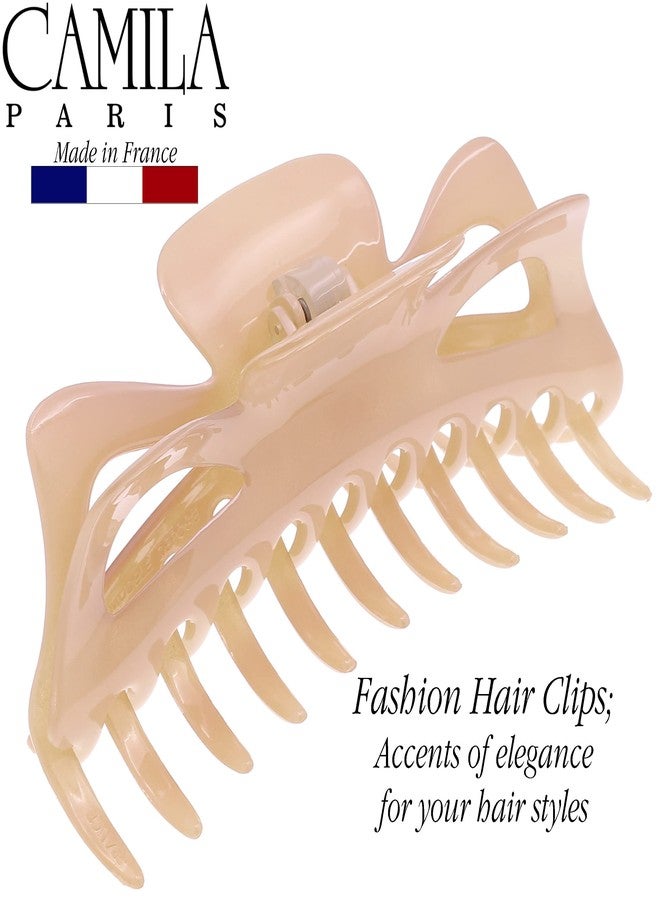 Camila Paris CP2887 French Large Hair Clips for Women Thick Hair for Long Curly Wavy Hair, Girls Hair Claw Clip, Durable Styling Big Claw Clip for Thick Hair, Strong Hold No Slip Grip, Made in France - Image 3