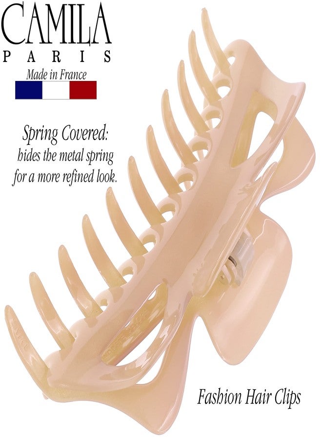 Camila Paris CP2887 French Large Hair Clips for Women Thick Hair for Long Curly Wavy Hair, Girls Hair Claw Clip, Durable Styling Big Claw Clip for Thick Hair, Strong Hold No Slip Grip, Made in France - Image 5