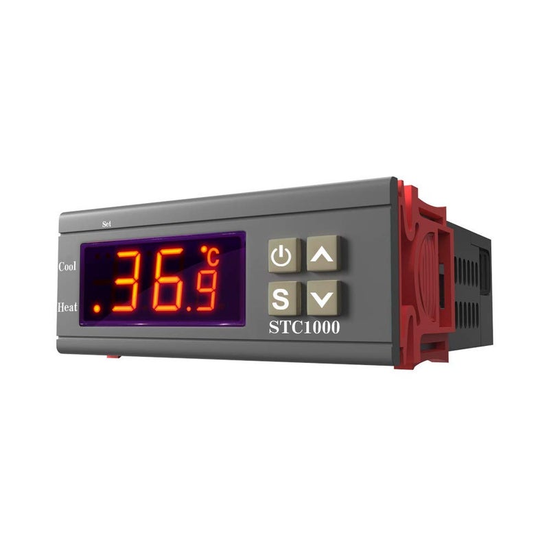 Aookay STC-1000 Digital Temperature Controller Thermostat 110-220V 1m Waterproof Sensor Heating Cooling LED Temp Control Relay Incubator - Image 3