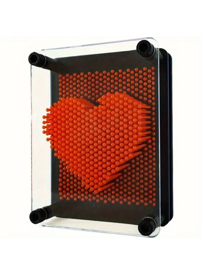 Large Red 3D Cloning Pin Art Board Fidget Toy Stress Relief Desk Accessory Gift - Image 5