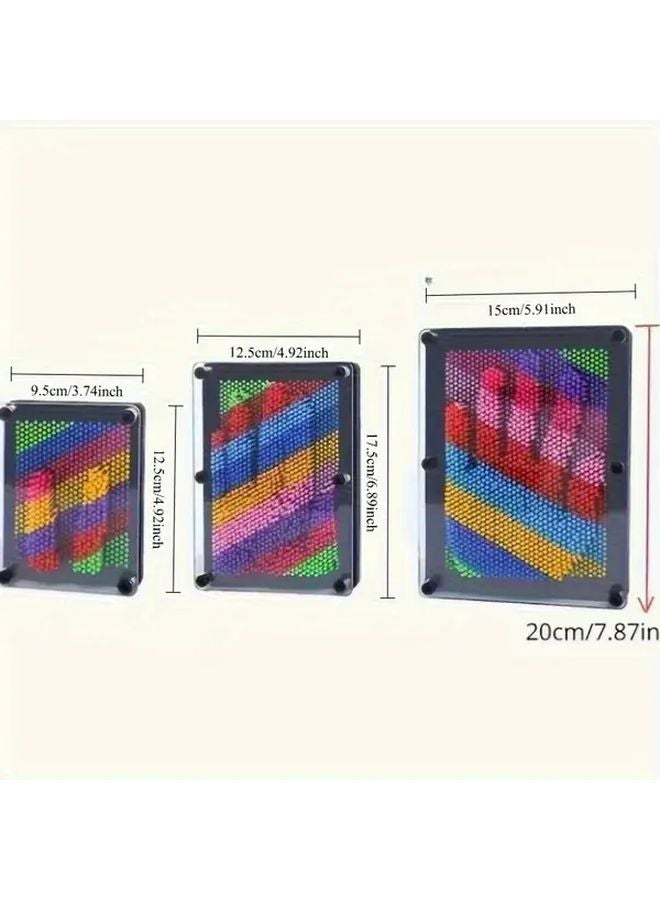 Large Red 3D Cloning Pin Art Board Fidget Toy Stress Relief Desk Accessory Gift - Image 3
