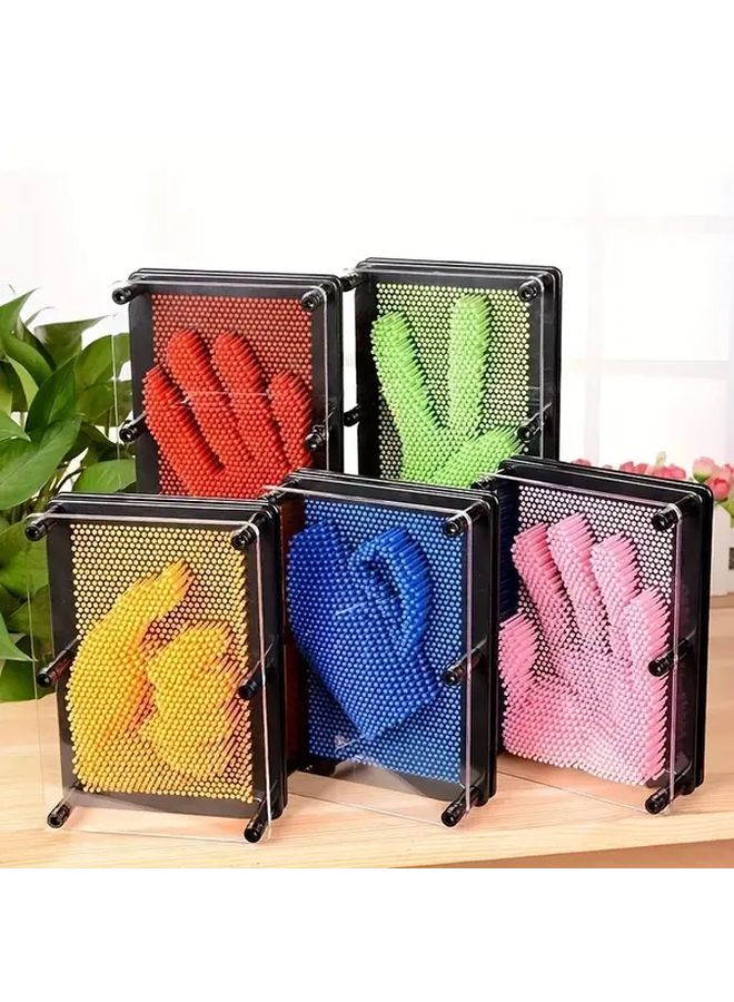 Large Red 3D Cloning Pin Art Board Fidget Toy Stress Relief Desk Accessory Gift - Image 1